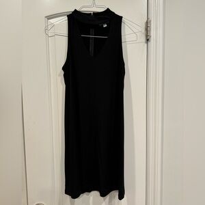 Veronica M Black Sleeveless Dress Choker Neck Size XS